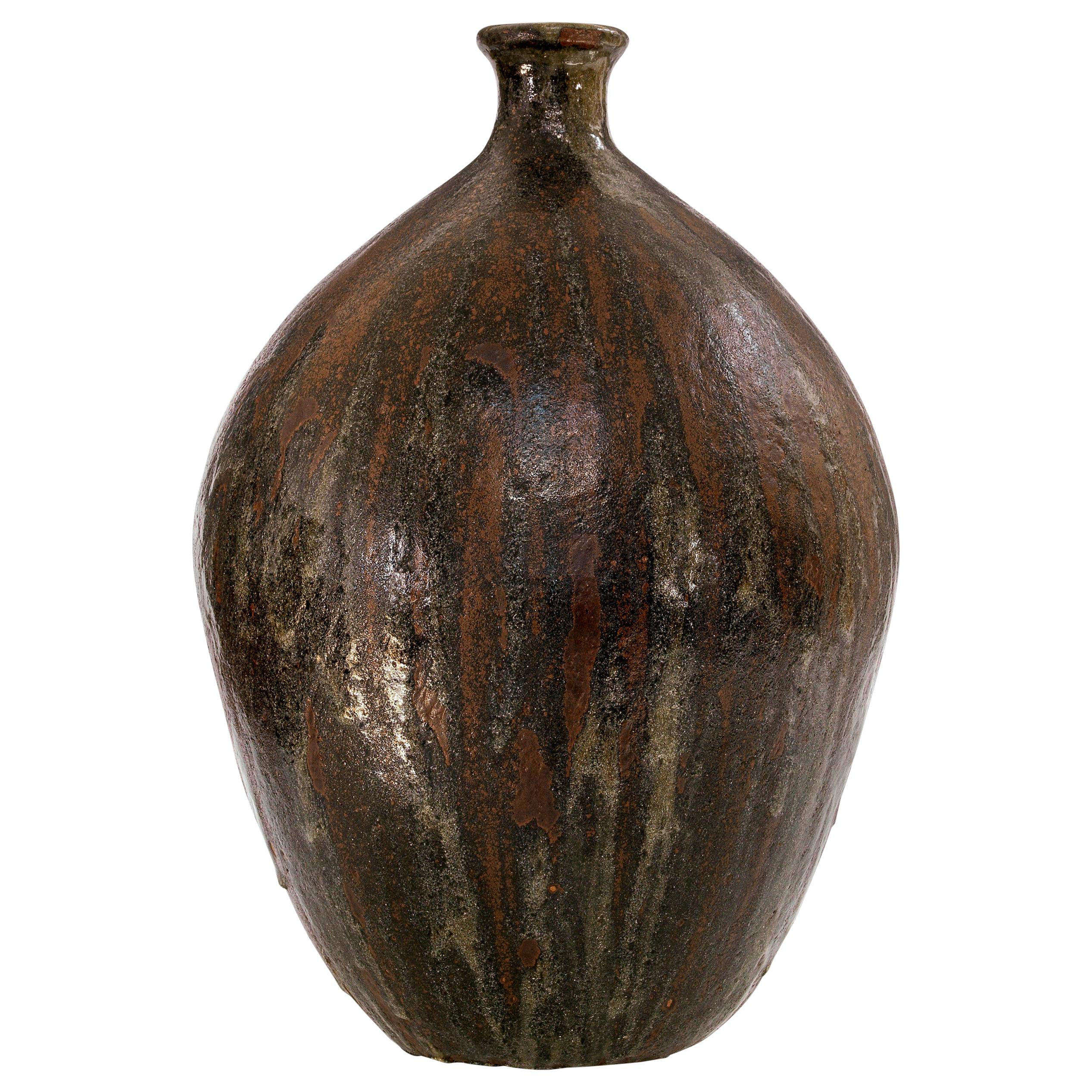 One of a Kind Large Stoneware Vase by Danish Ceramist Jens Andreasen For Sale