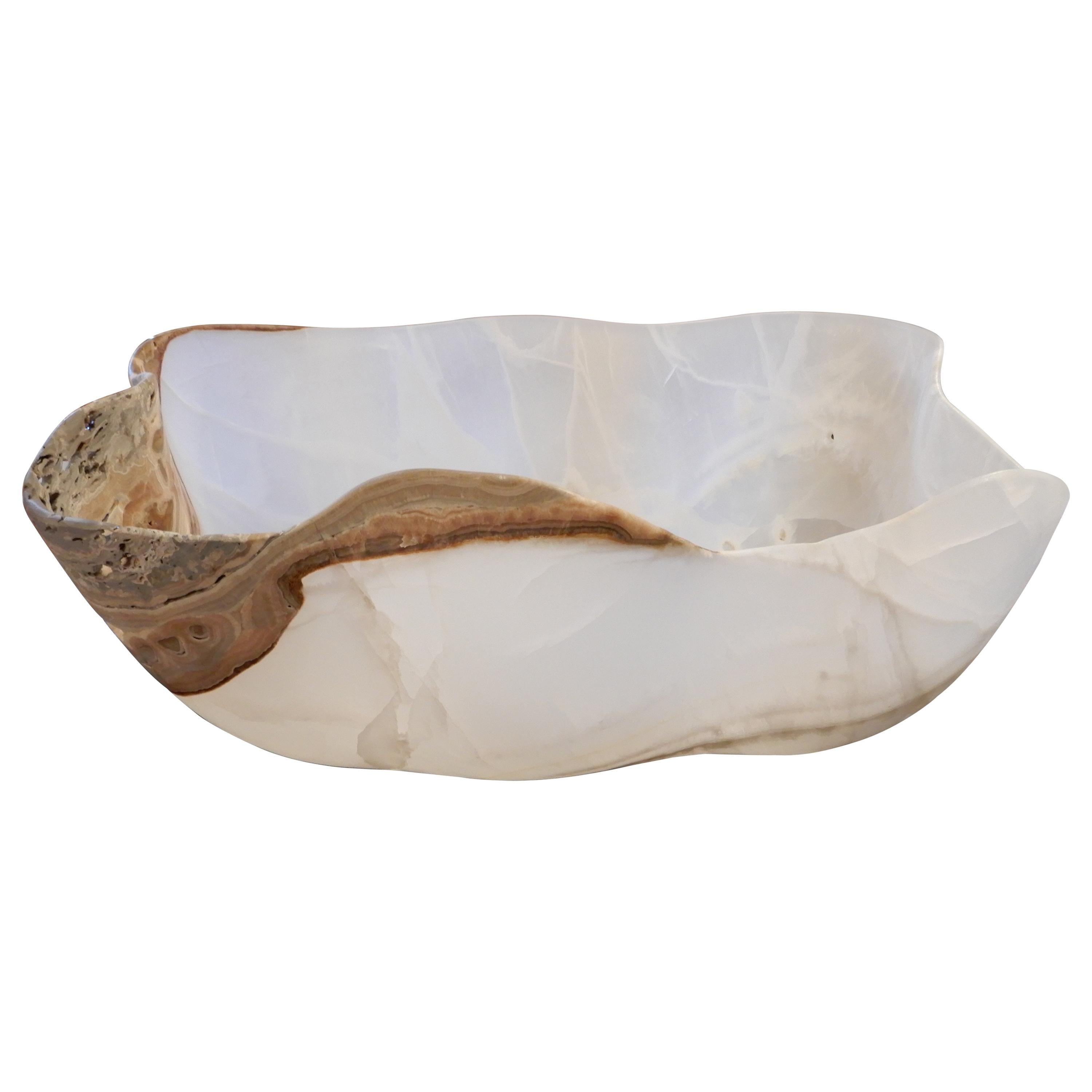 One of a Kind Massive Onyx Bowl/Vessel, circa 1950s, Italy