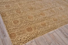 ONE-OF-A-KIND Metro Collection Hand Knotted Tan Rug - 12'x15'