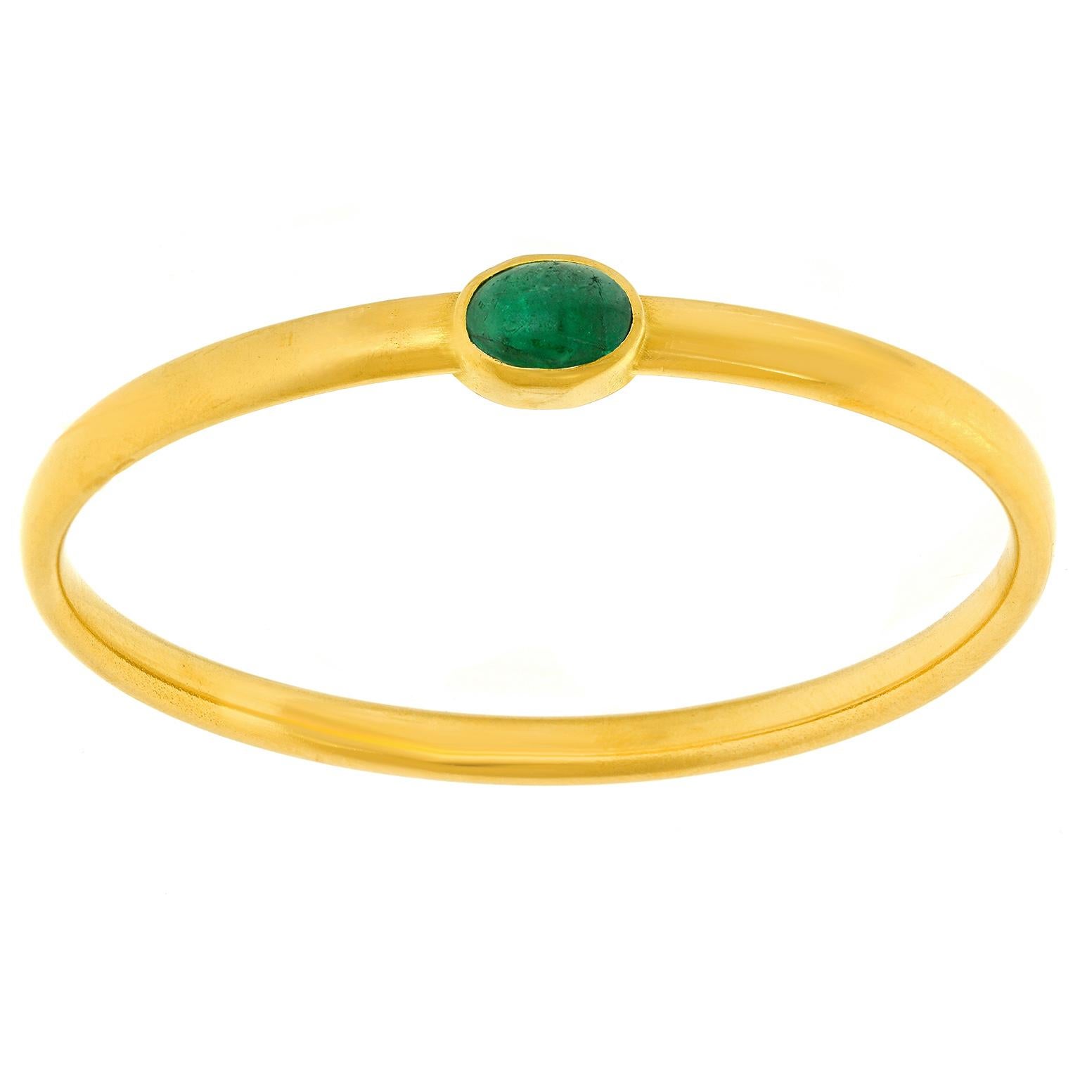 Cabochon Bracciale d'oro modernista di Michael Zobel, unico nel suo genere in vendita