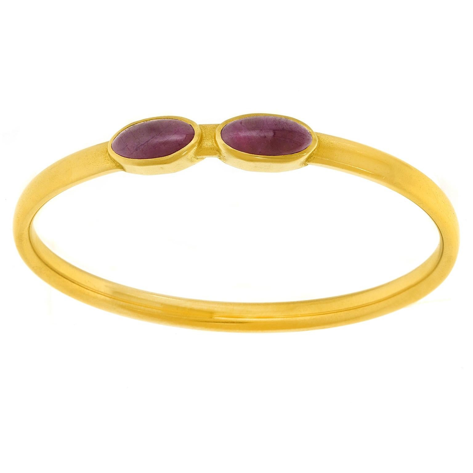 Cabochon Bracciale d'oro modernista di Michael Zobel, unico nel suo genere in vendita