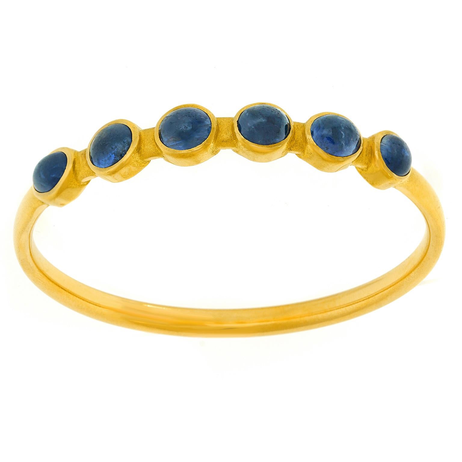 Cabochon Bracciale d'oro modernista di Michael Zobel, unico nel suo genere in vendita