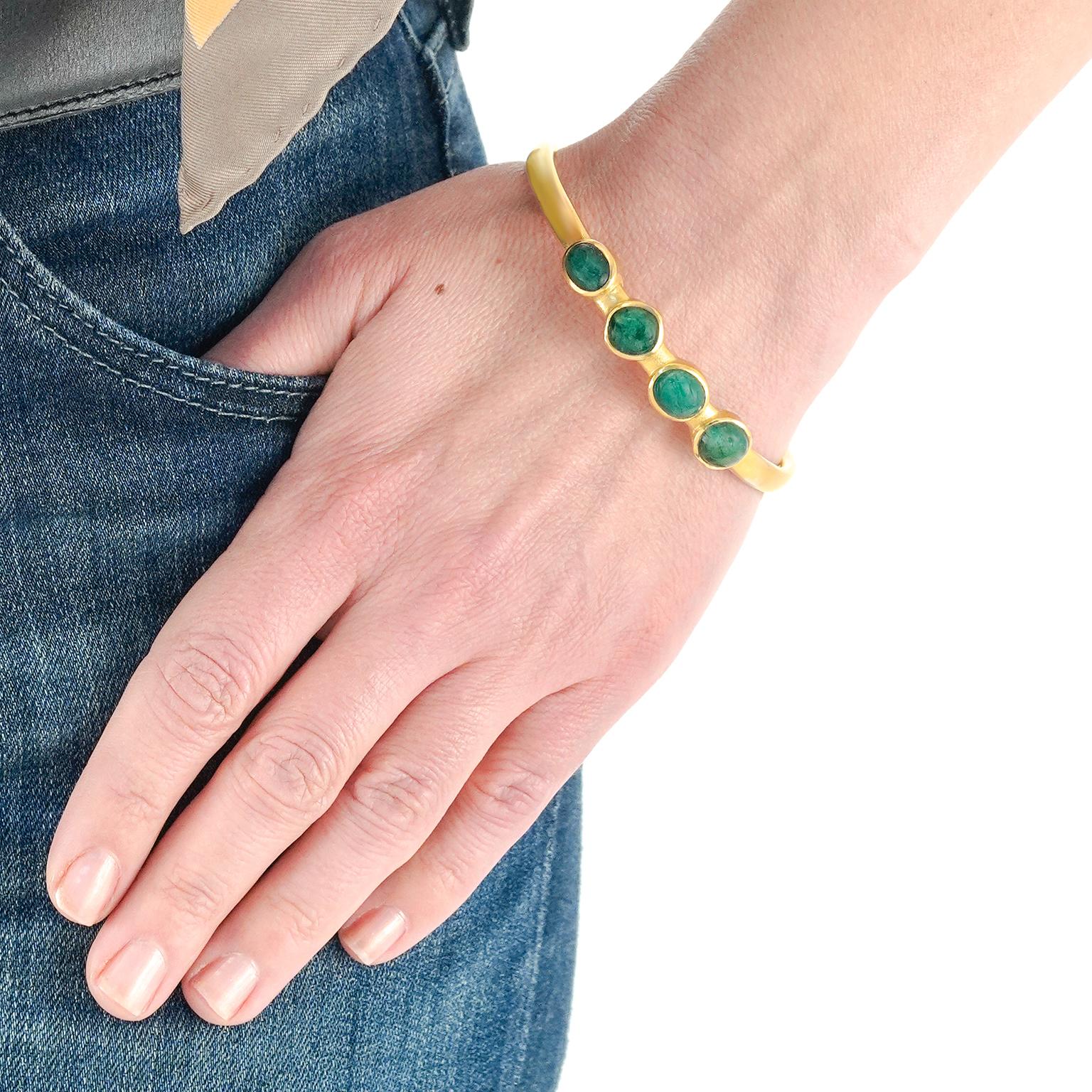 Bracciale d'oro modernista di Michael Zobel, unico nel suo genere In condizioni ottime in vendita a Litchfield, CT