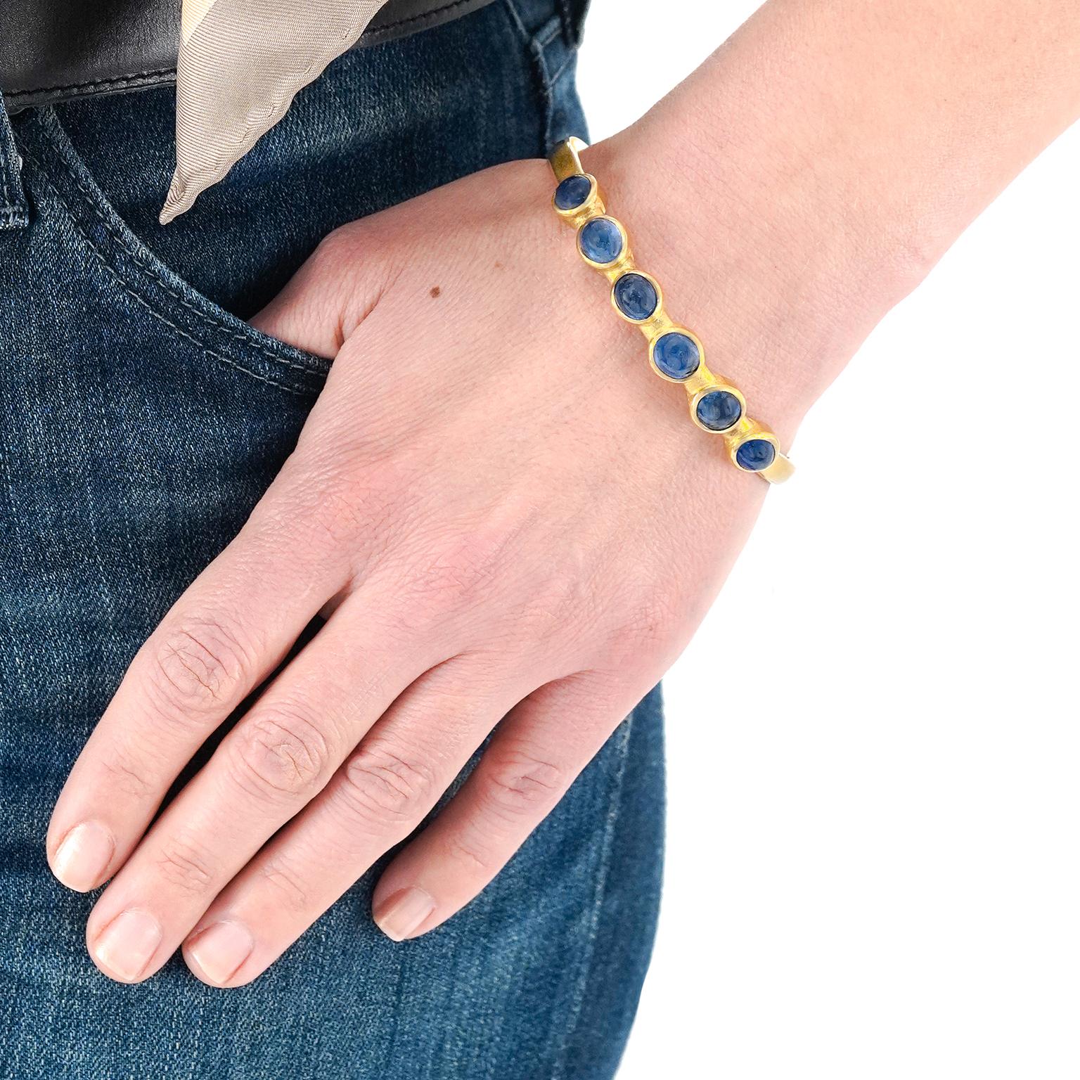 Bracciale d'oro modernista di Michael Zobel, unico nel suo genere In condizioni ottime in vendita a Litchfield, CT