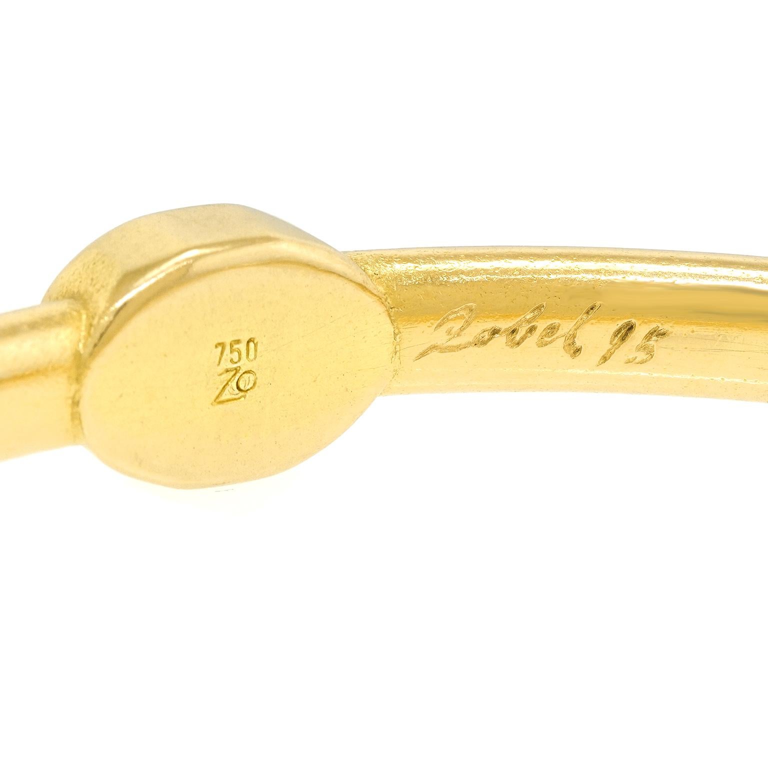 da uomo o donna Bracciale d'oro modernista di Michael Zobel, unico nel suo genere in vendita