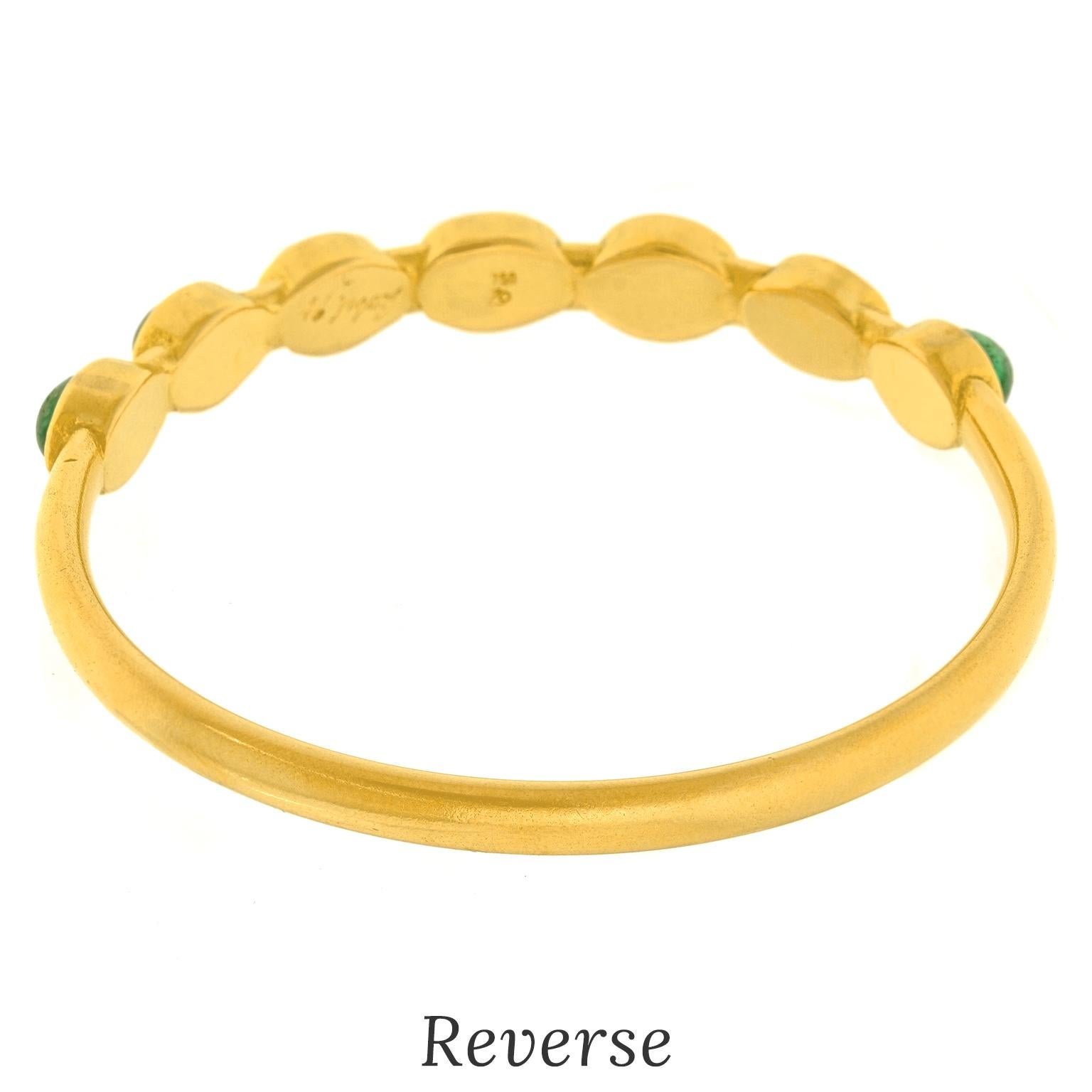 One-of-a-kind Michael Zobel Modernist Gold Bracelet For Sale 1