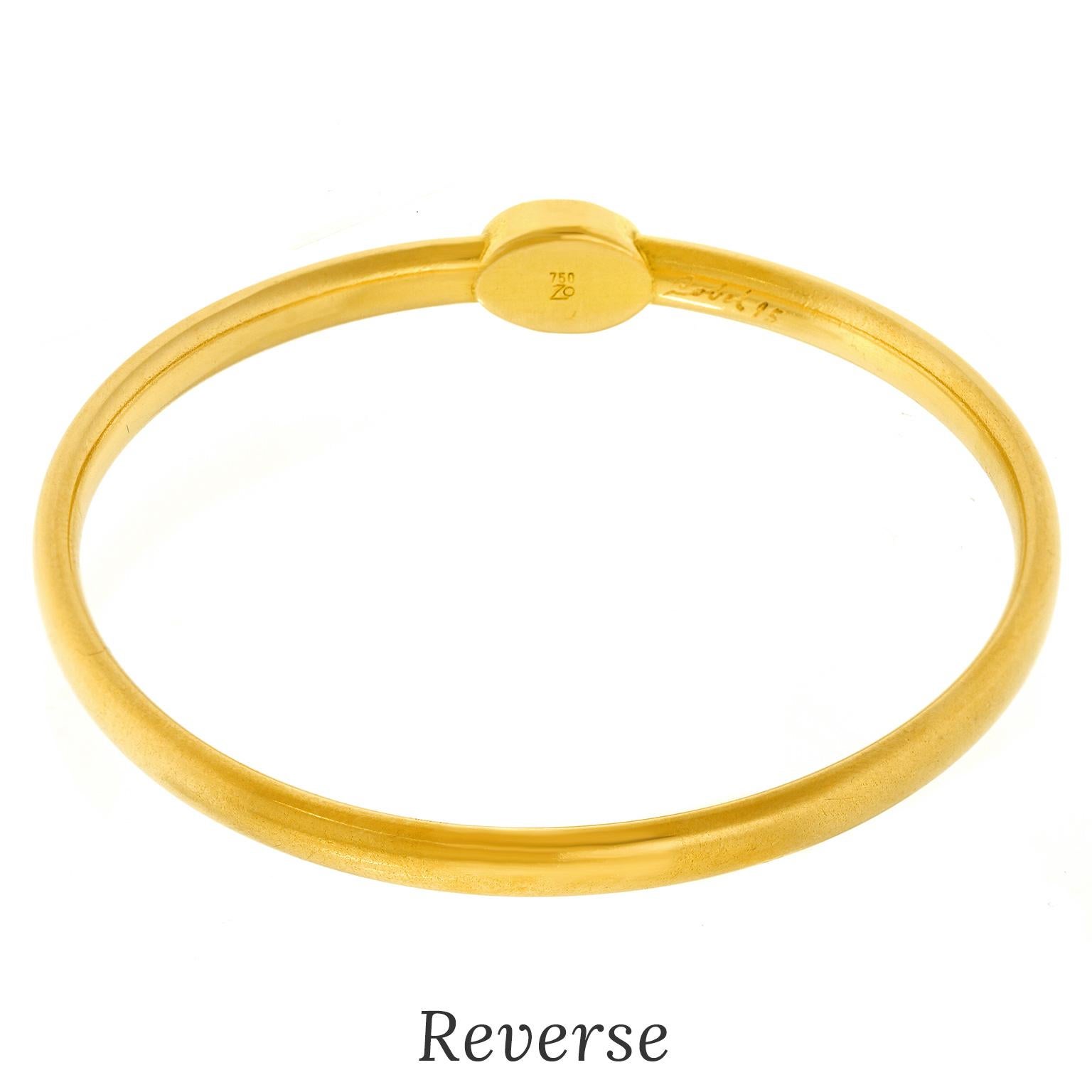 Bracciale d'oro modernista di Michael Zobel, unico nel suo genere in vendita 2