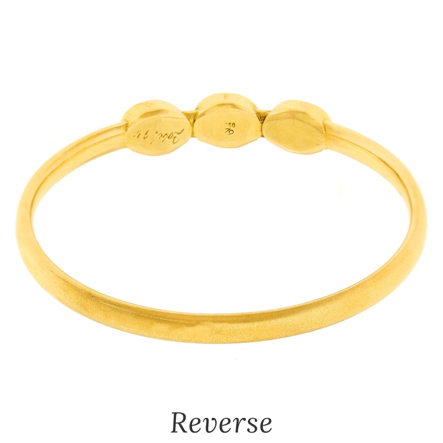 Bracciale d'oro modernista di Michael Zobel, unico nel suo genere in vendita 3