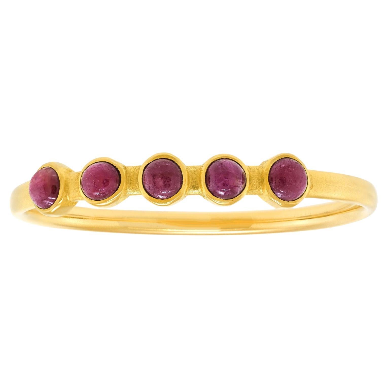 One-of-a-kind Michael Zobel Modernist Gold Bracelet