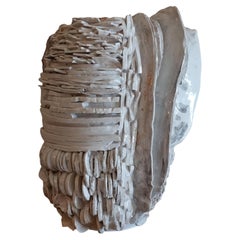 One of a Kind Mixed Media Ceramic Sculptural Vase Studio Thao, 2021