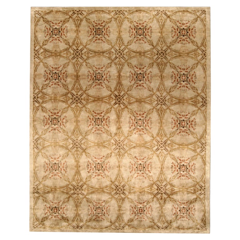 One-of-a-kind Modern Botanic Handmade Silk Rug by Doris Leslie Blau For ...