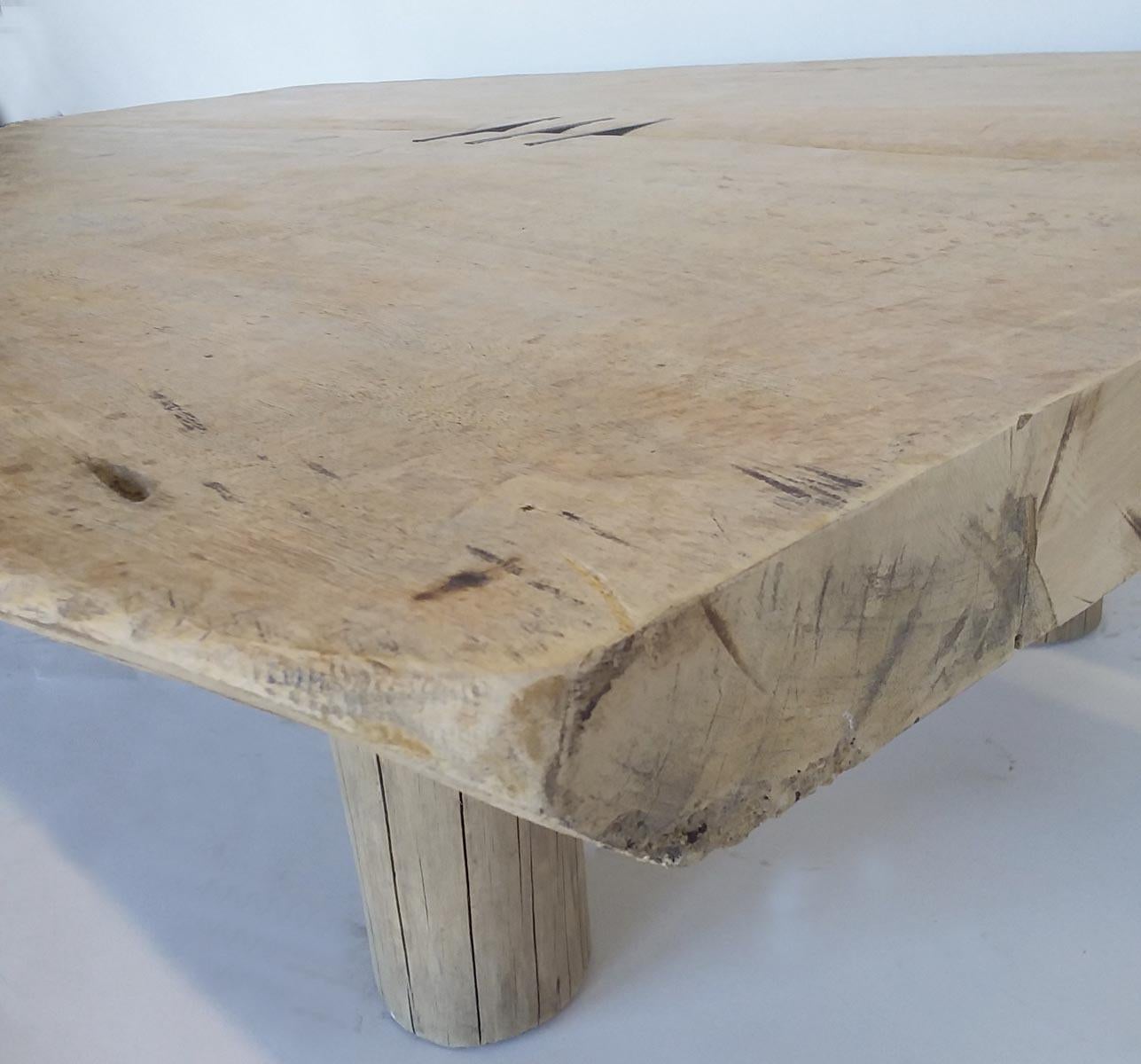 Modern Organic Coffee Table with Metal Inlay by Dos Gallos Studio 5