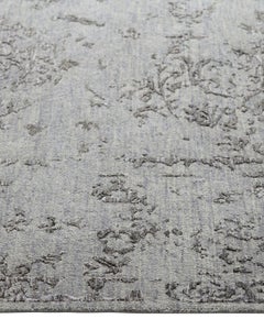 One-of-a-Kind Modern Wool Viscose Blend Handmade Area Rug, Trout