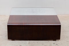 One of a Kind Molded Plywood Low Coffee Table, 1960s