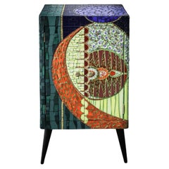 One of a kind Mosaic Cabinet, Dry Bar Aboriginal Inspiration, France 2022