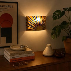 One-of-a-Kind Murano Glass Sunburst Wall Light by Futura T&B
