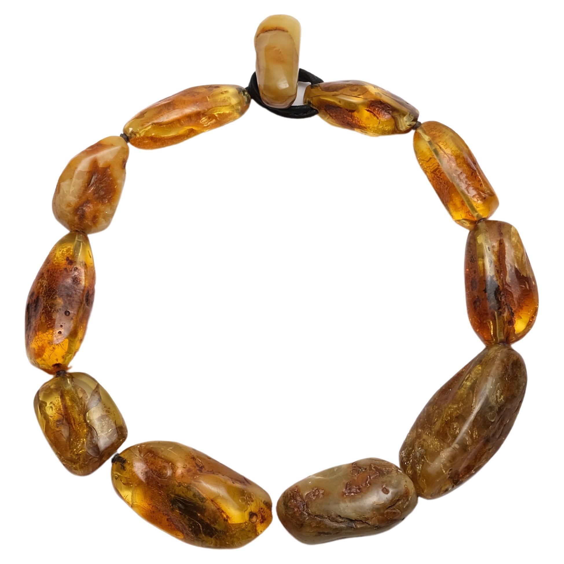 One-of-a-kind Necklace in Amber from the Danish Brand