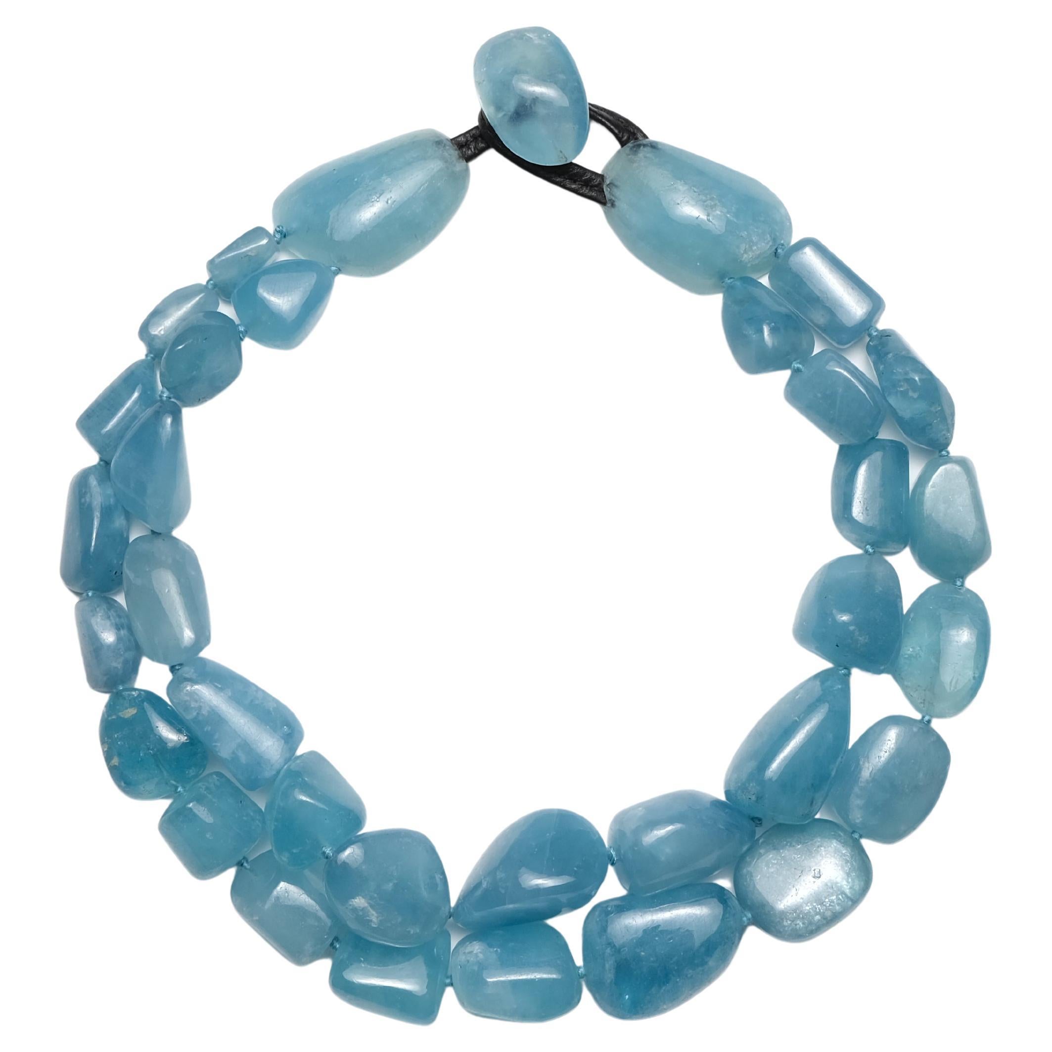 One-of-a-kind Necklace in Aquamarine from the Danish Brand Monies For Sale