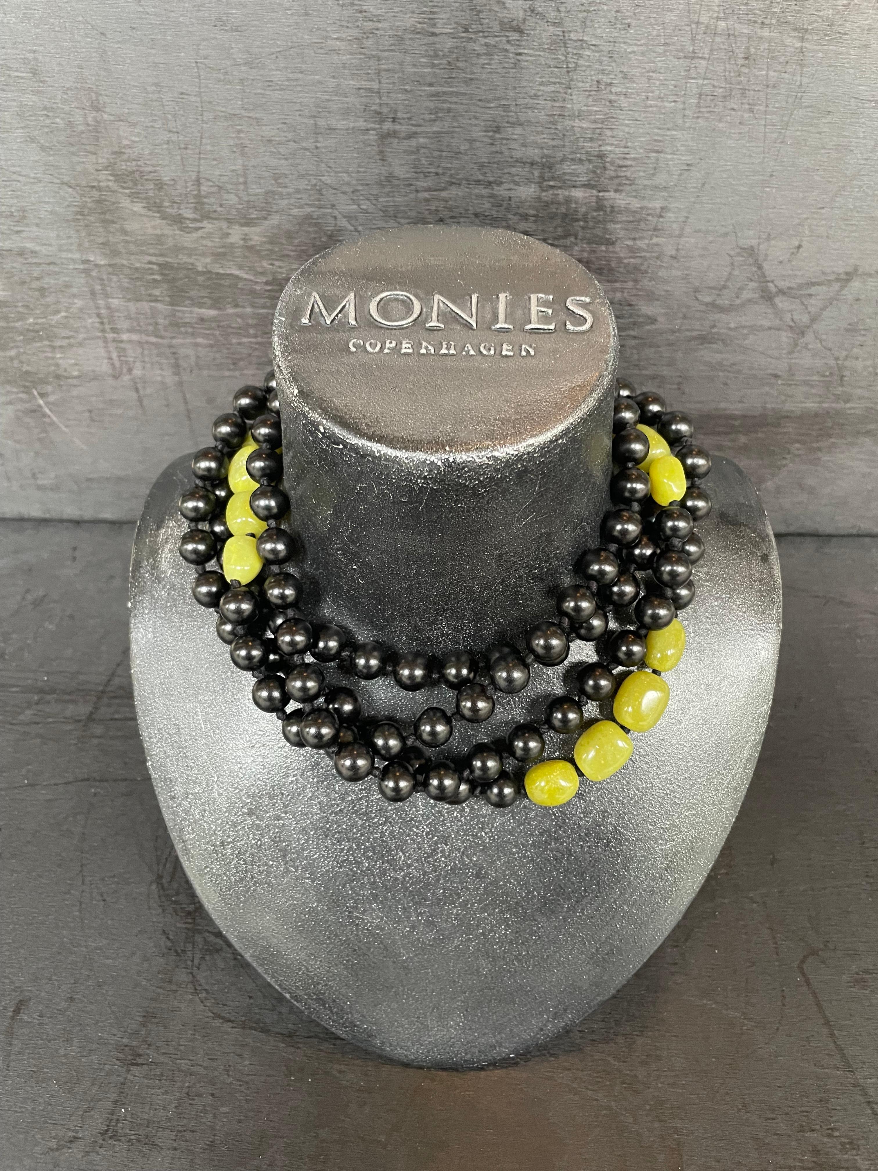 Women's One-of-a-kind Necklace in Serpentine & Ebony from the Danish Brand Monies For Sale