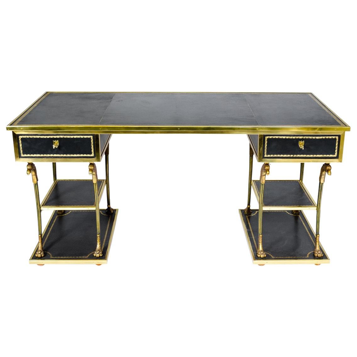 One of a Kind Neoclassical Desk by Maison Ramsay