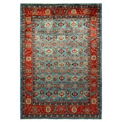 One-of-a-Kind Oriental Serapi Hand Knotted Area Rug, Ceruelan