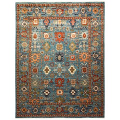 One-of-a-Kind Oriental Serapi Hand Knotted Area Rug, Ceruelan