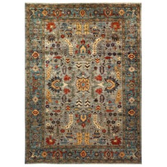 One of a Kind Oriental Serapi Hand Knotted Area Rug, Jordy