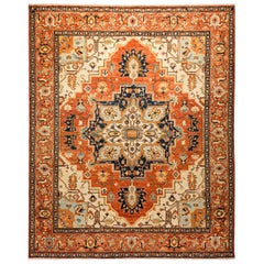 One-of-a-Kind Oriental Serapi Hand Knotted Area Rug, Sedona
