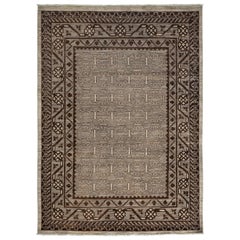 One-of-a-Kind Oriental Serapi Wool Hand Knotted Area Rug, Mist