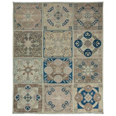 One-of-a-Kind Oriental Serapi Wool Hand Knotted Area Rug, Navy One-of-a-Kind Oriental Serapi Wool Hand Knotted Area Rug, Navy