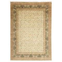 One-of-a-Kind Oriental Serapi Wool Hand Knotted Area Rug, Sepia