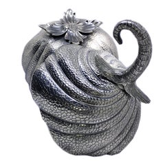 One-of-a-Kind Original 70 Tiffany & Co N.Y. Pumpkin Shaped Sterling Centerpiece