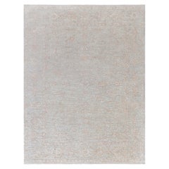 One-of-a-kind Oushak Beige and Brown Handmade Wool Rug by Doris Leslie Blau