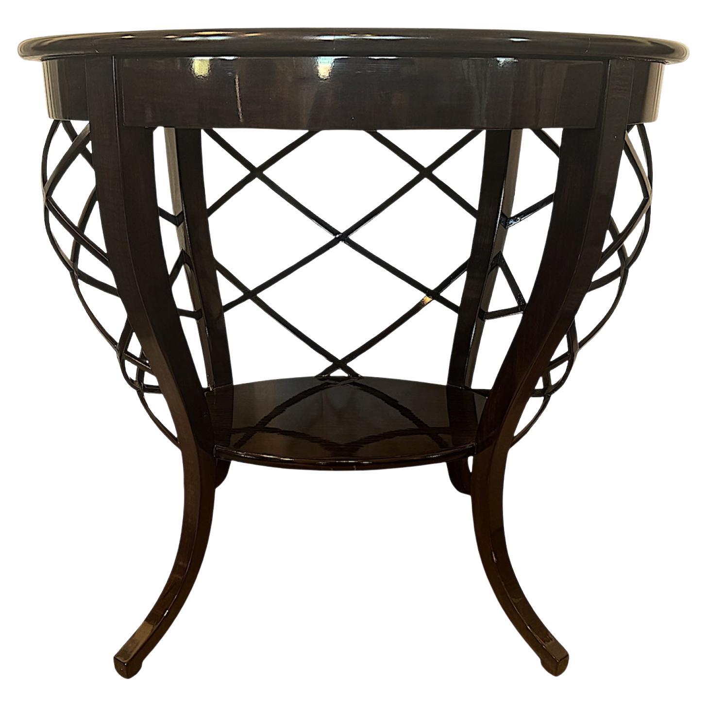 One-of-a-kind Oval Side Table by Luis Rossi For Sale