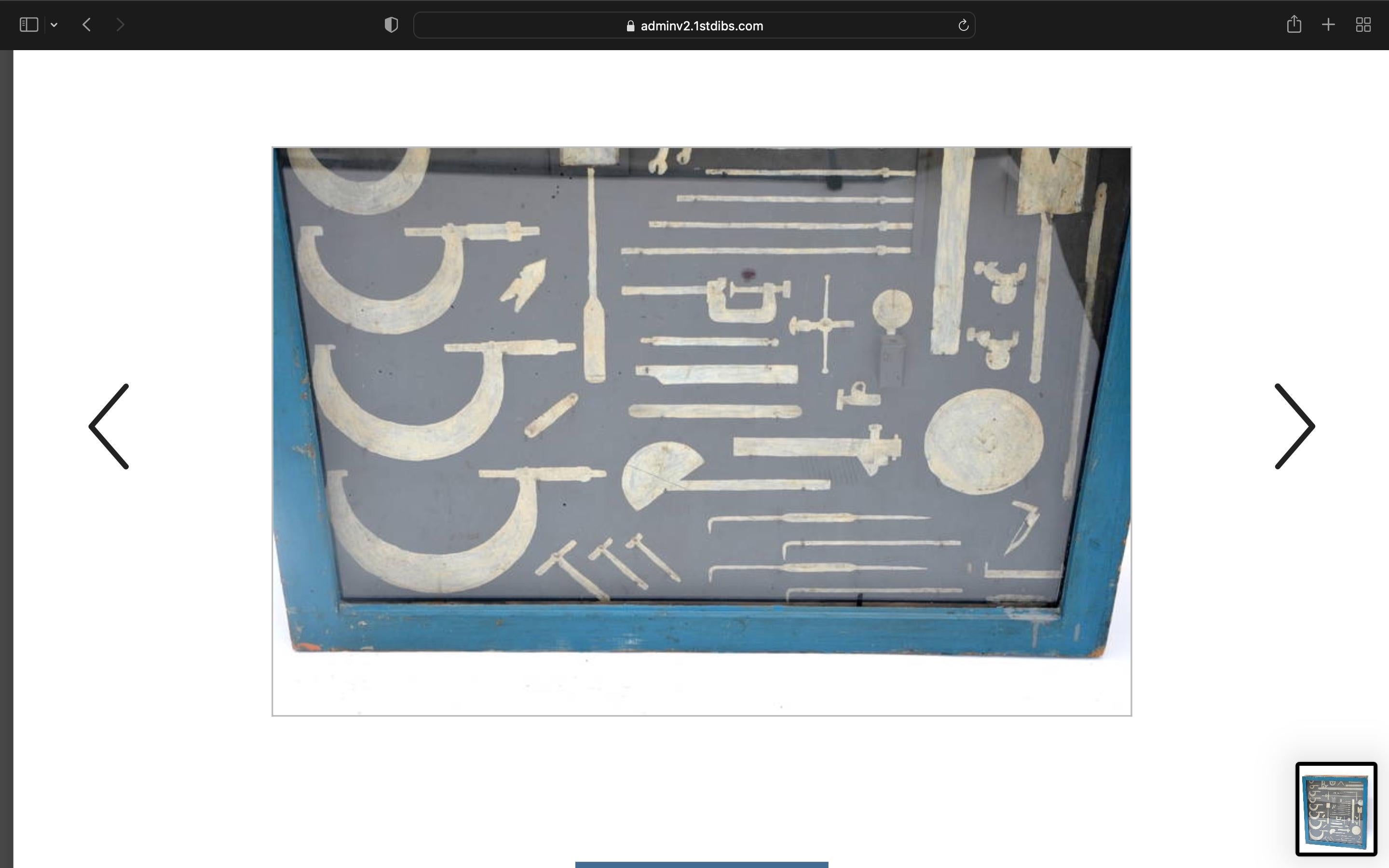 American One-of-a-kind Painted Mechanic's Tool Cabinet For Sale
