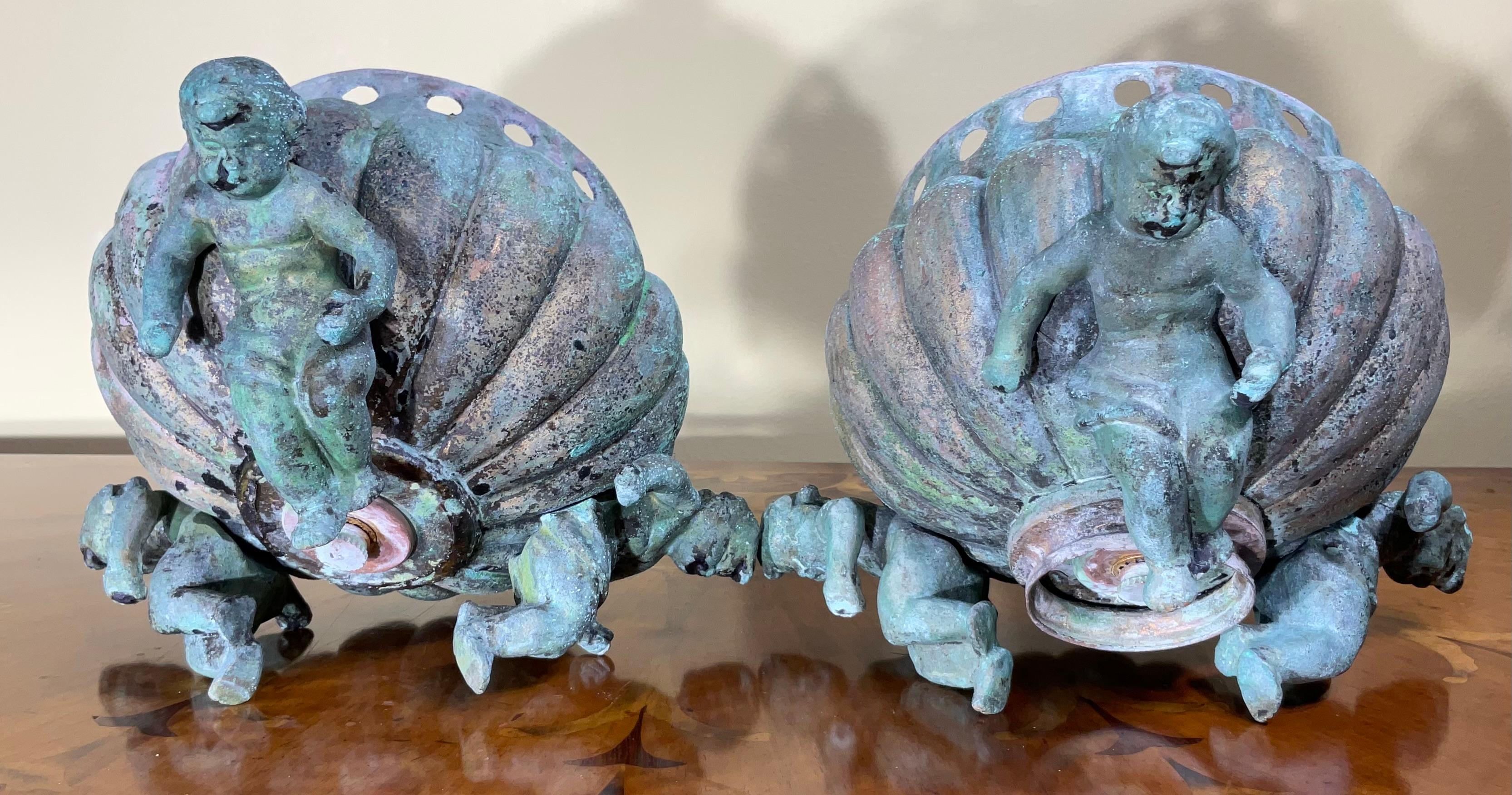 One Of A Kind Pair of 19th Century Architectural Bronze Element For Sale 5