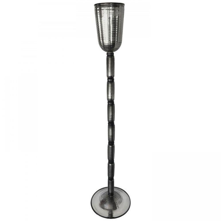 One of a Kind Pair of Italian Floor Lamps Signed on Base by Maestro Alberto Dona In Good Condition For Sale In Los Angeles, CA