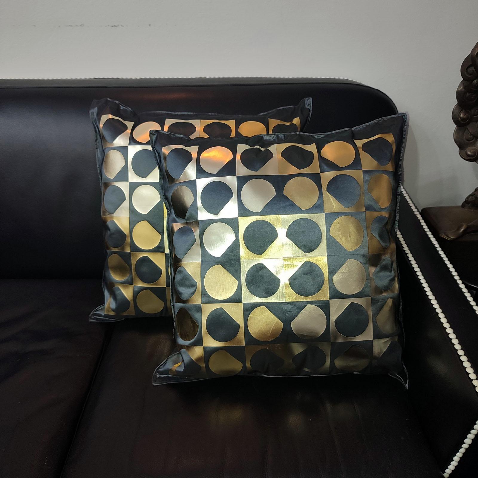 Contemporary One of a Kind Pair of Pillows, Throw Pillows, Philosophy Pillows 