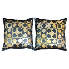 Un par de almohadas únicas, almohadas para tirar, almohadas filosóficas "Vasarely V"