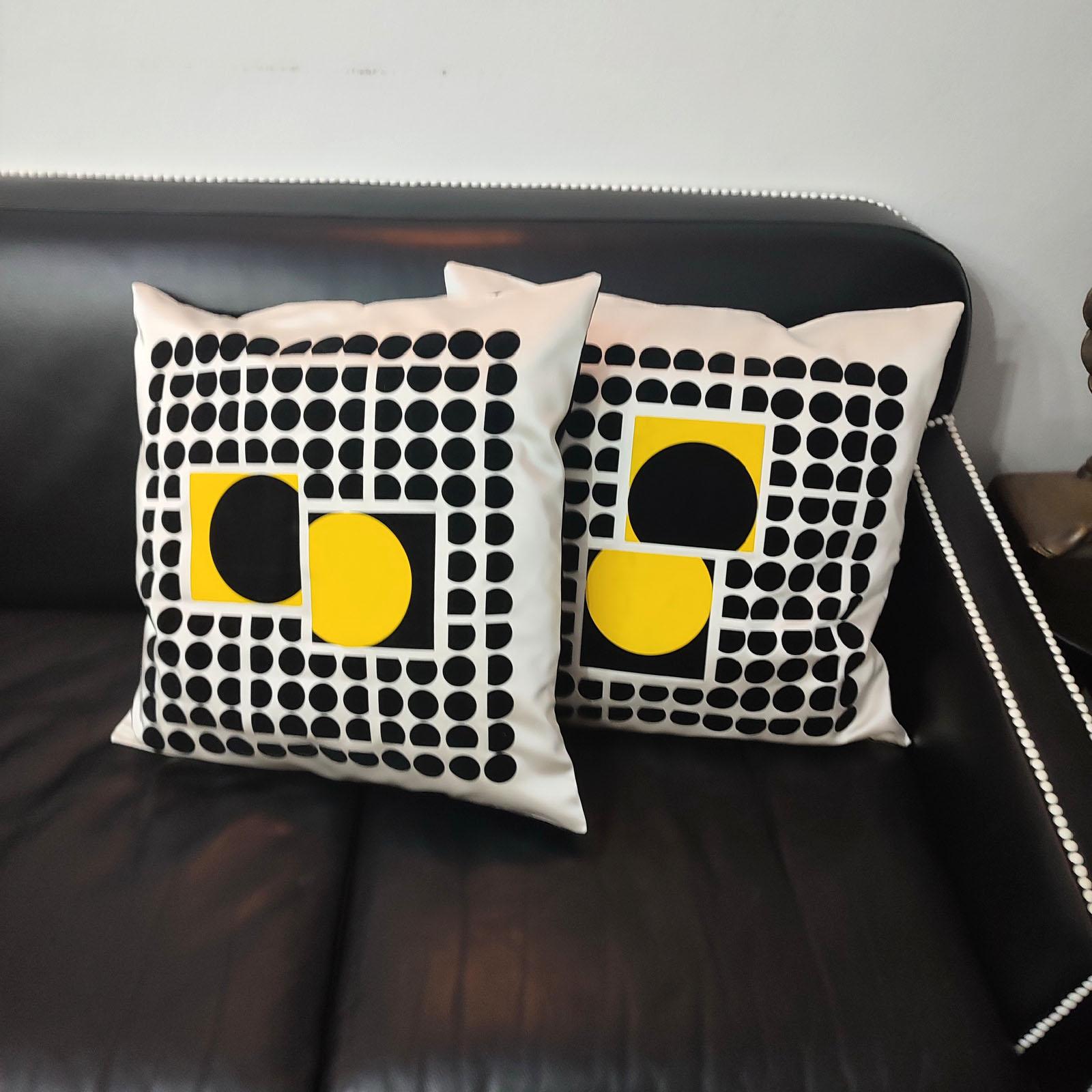German One of a Kind Pair of Pillows, Throw Pillows, Philosophy Pillows 