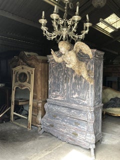 One of a Kind Papier Mâché, Art, Angel, Statue, Decorative Antique, Vintage