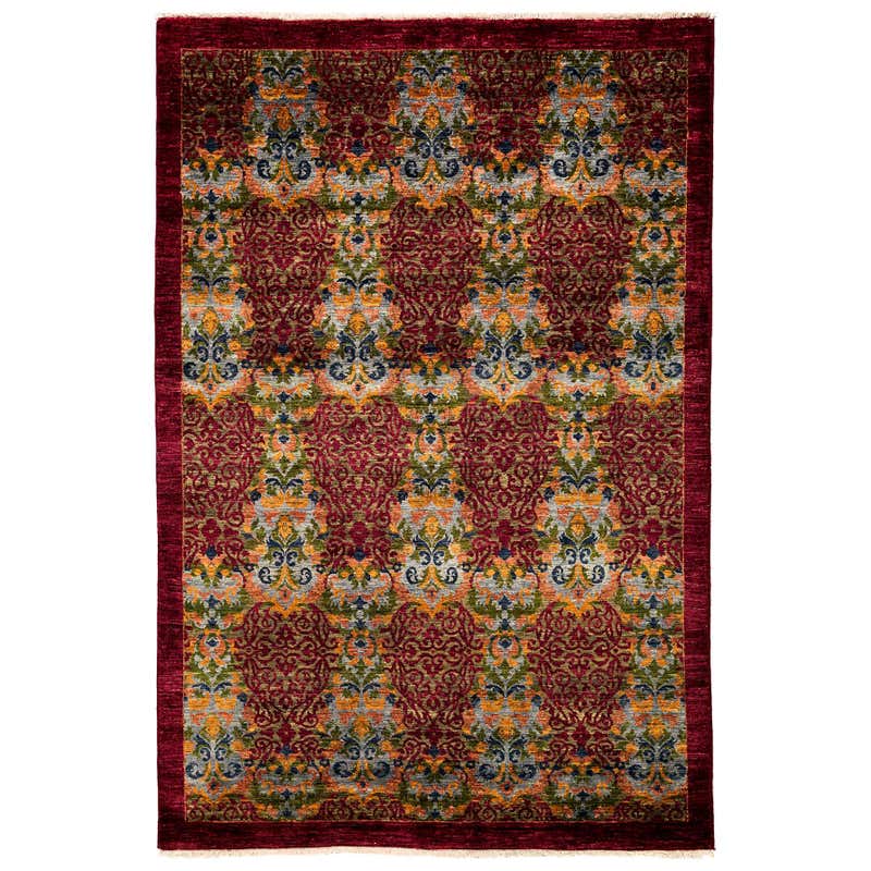 Maroon Rug | 1stDibs