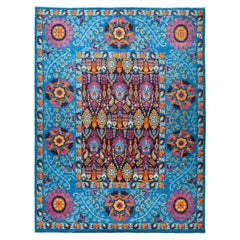 One-of-a-Kind Patterned & Floral Wool Handmade Area Rug, Capri