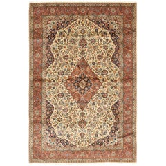 One-of-a-Kind Persian Balouch Wool Hand Knotted Area Rug, Sepia