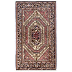 One-of-a-Kind Persian Ghoum Wool Hand Knotted Area Rug, Tuscan