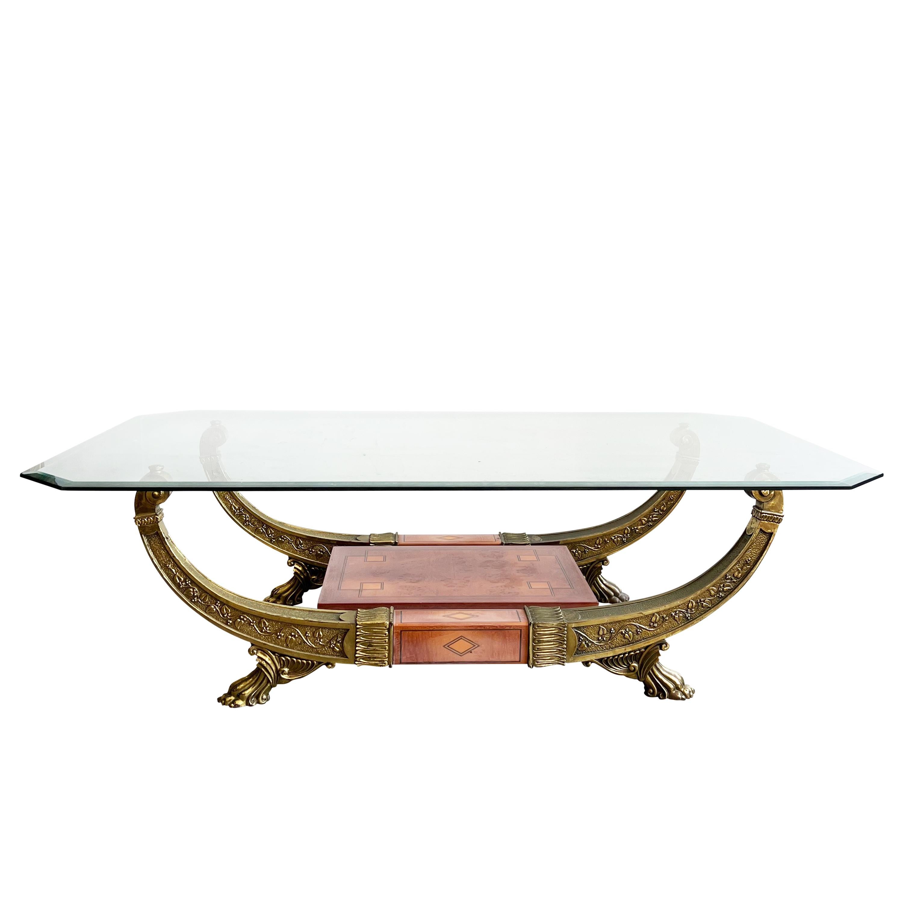 One of a Kind Phyllis Morris Sled Shaped Coffee Table - 1970's

This model is the rarest model that Phyllis Morris created during her career. It is nearly impossible to find another table like it. The patina is original and in very good condition as