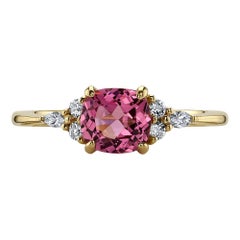 One-of-a-Kind Pink Spinel
Diamond 18K Yellow Gold Ring
