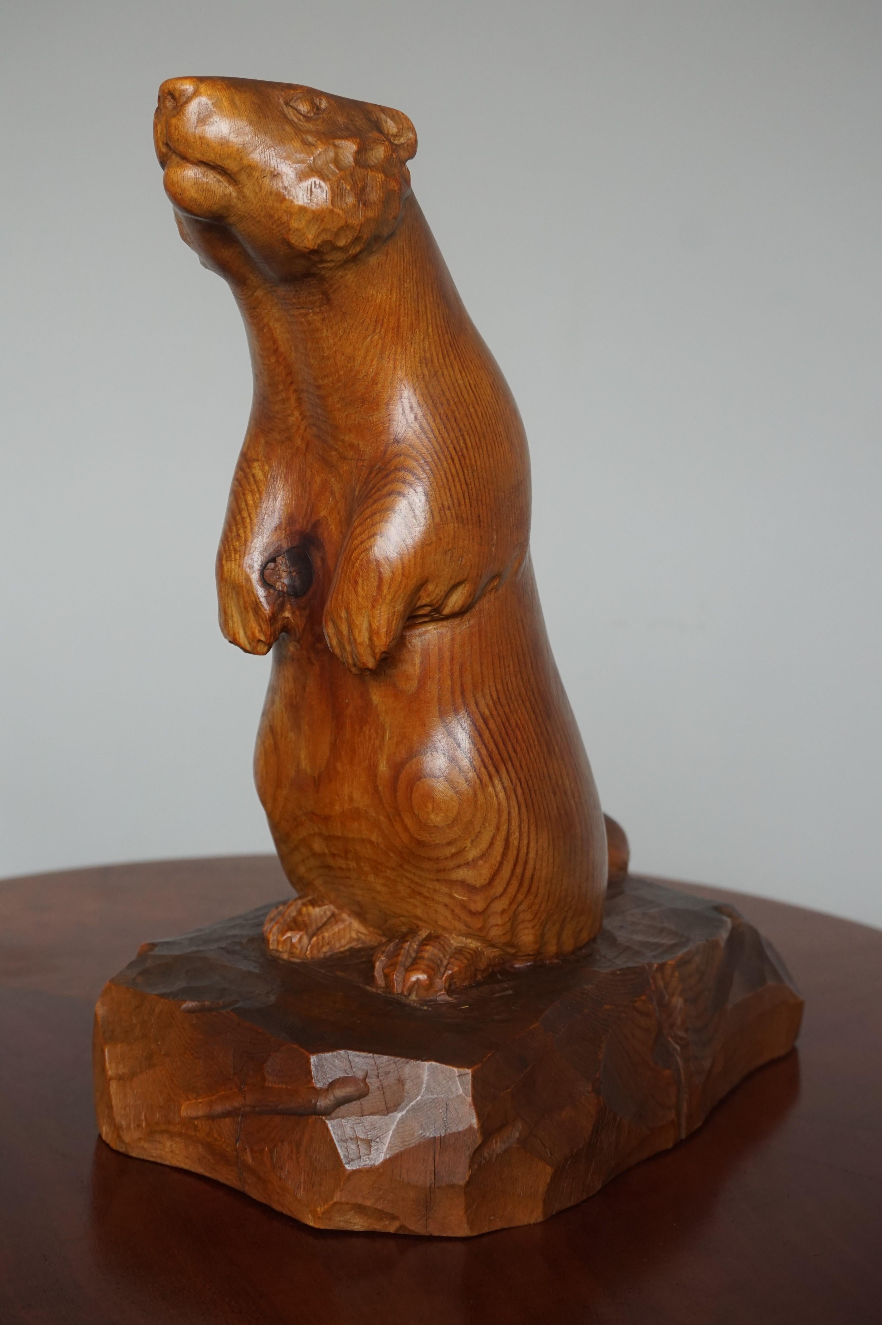 groundhog sculpture