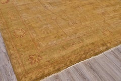 Unique en son genre Rare Agra Hand Knotsted Camel Rug - 11'9 "x14'4" (tapis chameau noué à la main)