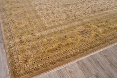 UNICO NEL SUO GENERE Raro e intricato Tappeto Agra annodato a mano di colore beige - 15'1 "x20'7"
